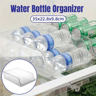 Clear Plastic Beverage Organizer Fridge Storage Shelf Holder for Kitchen Pantry