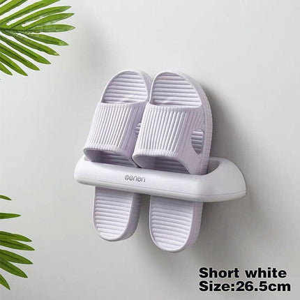 Slipper Holder Bathroom Home Wall Hanger Shelf Rack Storage Shoes Organizer Long - Aimall