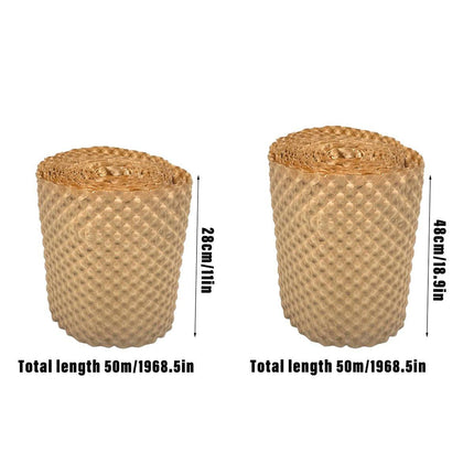 Cowhide Pressure Bubble Paper Roll Shock Absorbing Biodegradable Cushioning Wrap