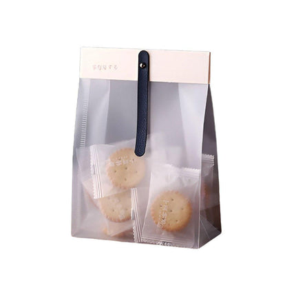 50pcs Transparent Snack Bags Biscuit Candy Bags Resealable Food Packaging