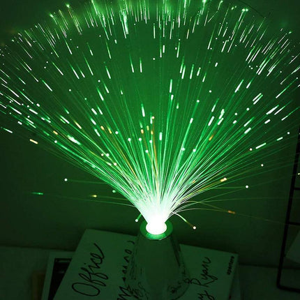 LED Mix Colour Changing Fibre Optic Lamp Crystal Mood Night Light Decor - Aimall