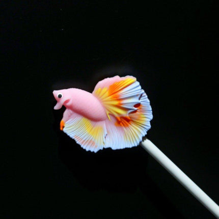 Fish Teaser Stick Interactive Training Pen Toy for Fish Tank Fun and Engagement