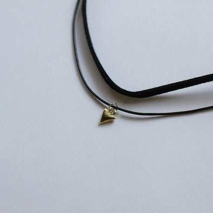 Trendy Double Triangle Pendant Necklace Fashion Jewelry Gift for Women and Men