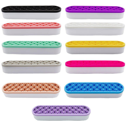 Silicone Makeup Organizer Cosmetic Storage Box Lipstick Brush Holder Desktop Box