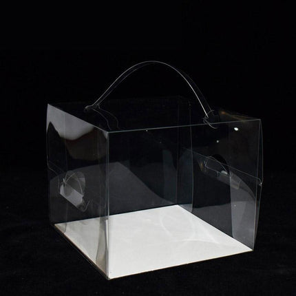 30x Transparent Disposable Cake Boxes with Handles Premium Quality Packagin