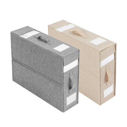 Fabric Storage Box Set Bedding Organizer Closet Blanket Quilt Storage Containers