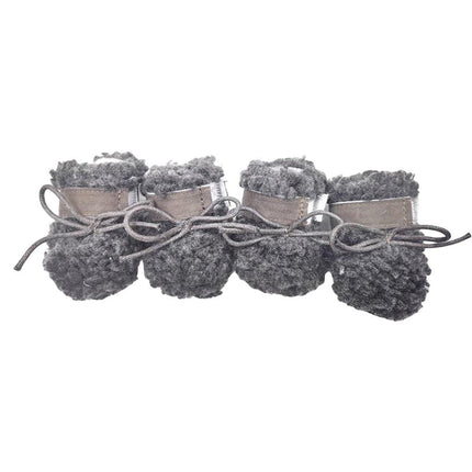 Winter Pet Dog Snow Boots Teddy Puppy Non-Slip Cotton Shoes Warm Puppy Foot