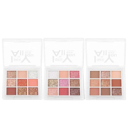 Nine Colour Eyeshadow Palette Tray Makeup Compact Travel Size Cosmetic