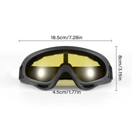 6PCS Tactical Motorcycle Goggles X400 Windproof Outdoor Riding Goggles Sports