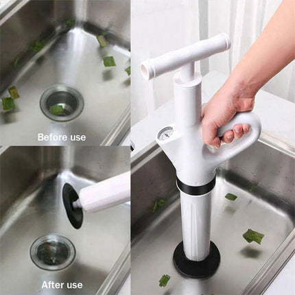 High Pressure Toilet Pipe Sewer Dredge Tool Pneumatic Suction Floor Drain Tool