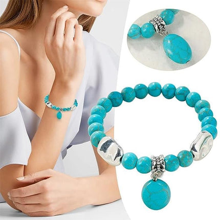 Turquoise Bracelet Adjustable Natural Stone Friendship Bracelets Gift