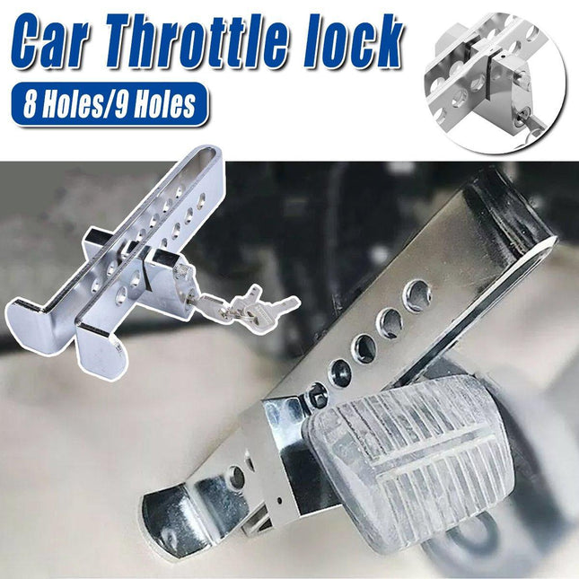 Universal Car Anti-Theft Clutch Throttle Brake Lock 8/9 Holes Security Lock
