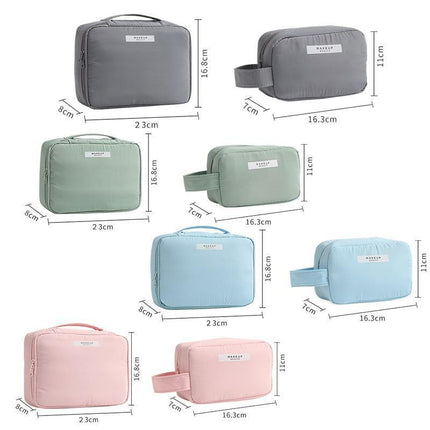 Travel Cosmetic Storage Makeup Bag Toiletry Wash Organizer Waterproof Portable S Size - Aimall