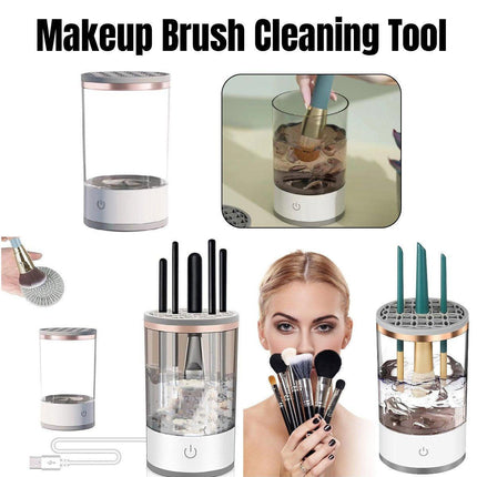 Automatic Electric Makeup Brush Cleaner Dryer Tool Fast Cleaning Machine Kit Set