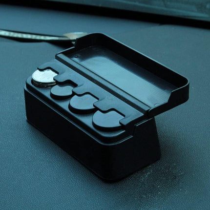 2X Car Coin Holder Portable Mini Change Storage Box Container Organizer Interior