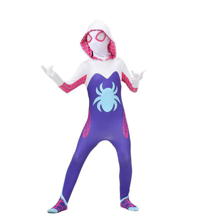 Halloween Costume Children's Boomsuit Headgear Clothes Miles Adult Male Gwen Steel Spider Tight Man