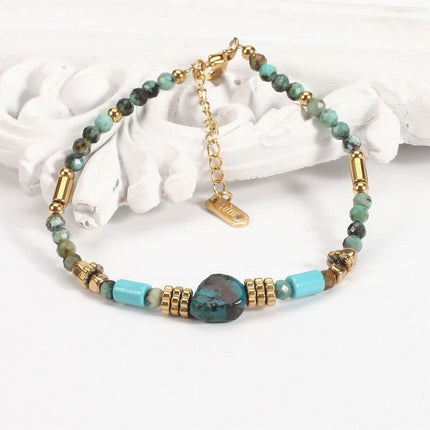 Bohemian Vintage Turquoise Bracelet Women Fashion Jewelry Beaded Gift