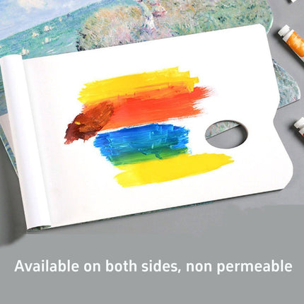 2PCS Double Sided Disposable Paper Palette Tear Wash Free for Acrylic Oil Paint