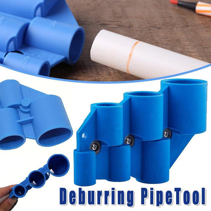 Pipe Depth Gauge and Deburring Tool for Plumbing Tubing Measurement and Cleaning