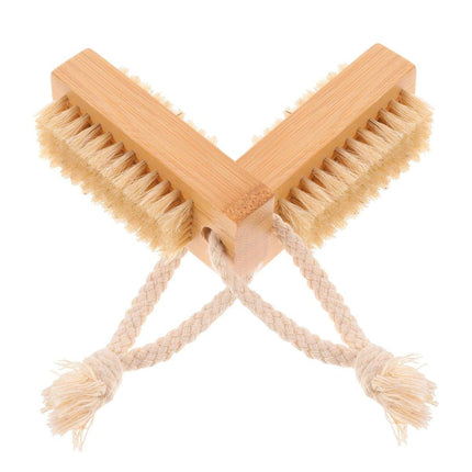 2pcs Nail Cleaning Brush Manicure Tool Set for Hands and Nails Care Essentials