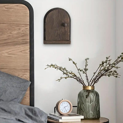 Solid Wood Wall Switch Protector Cover Socket Decorative Frame Masking Cover
