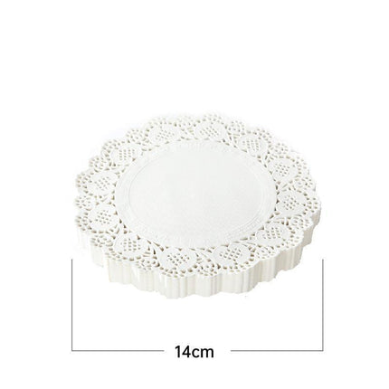 250pcs Baking Parchment Paper Flower Design Kitchen Oil Absorbing Cake Liners