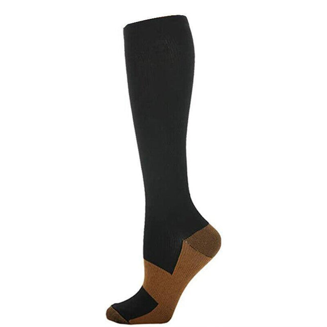 Compression Socks Copper Medical Stockings Travel Running Anti Unisex Fatigue Au - Aimall