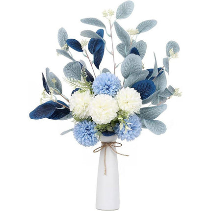 High-End Artificial Eucalyptus Leaves Ball Chrysanthemum Bouquet Home Decor