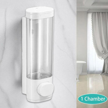 Wall Mounted Soap Dispenser Manual Press Shower Gel Bottle for Hand Sanitizer