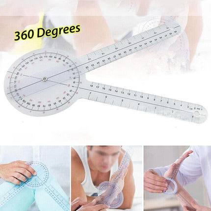 49CM 360 Degrees Calibrated Goniometer Physio Medical Joint Angle Measure Ruler - Aimall