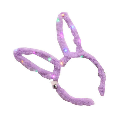 LED Bunny Ears/Angel/Pearl Headband Light Up Headpiece Cute Hair Accessory - Aimall