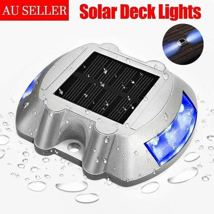 Waterproof Solar LED Powered Road Step Light Dock Light for Outdoor Driveway Dec - Aimall