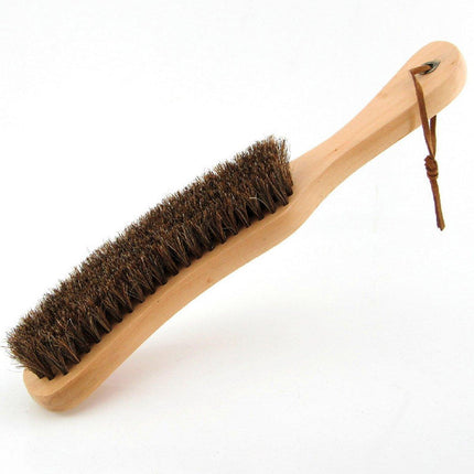 2PCS Wooden Handle Horsehair Clothes Brush Dust Remover Household Cleaning Brush