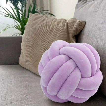 Three-Strand Braided Round Pillow Sofa Cushion Decorative Pillow for Living Room