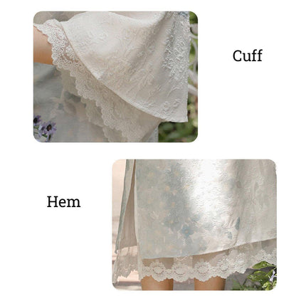 Improved Chinese Style Cheongsam Dress for Women with Inverted Big Sleeves