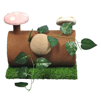 Multifunctional Cat Scratching Board Tree Pet Hut with Hole for Cats and Kittens