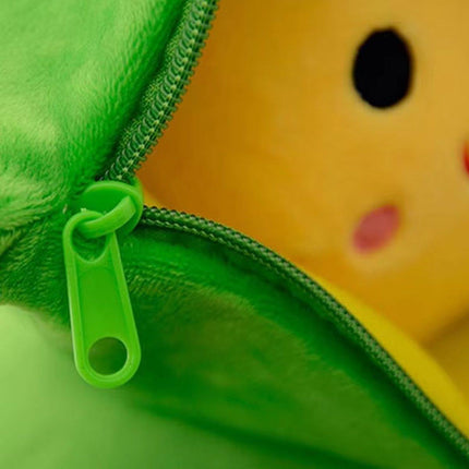 Cute Pea Pod Plush Toy Couple Bean Pillow Valentines Day Gift Soft Doll 40cm