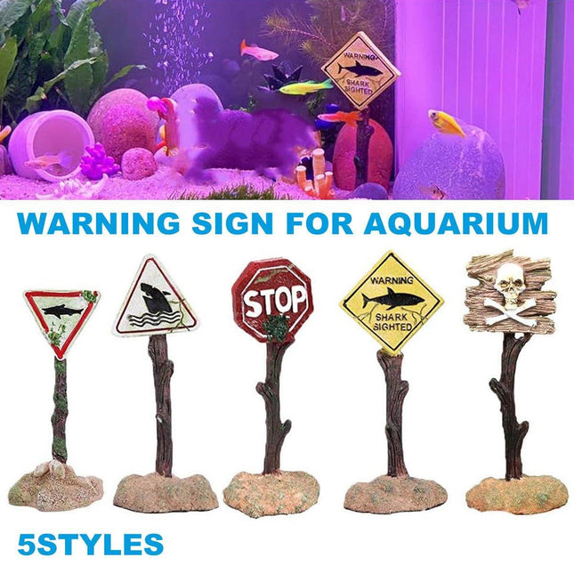 Fish Tank Aquarium Decorations Cartoon Resin Ornaments Hiding House Coral Mark