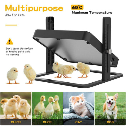 18W Poultry Heating Plate Brooder Warm Chick Duck Chicken Coop Heater 27x27cm - Aimall
