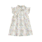 Summer Cheongsam Dresses Girl Stand Collar Flying Sleeves Dresses Rabbit Print
