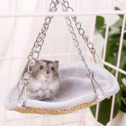 Hanging Hamster Hammock Small Pet Nest Swing Bed for Mouse Rat Four Seasons Use
