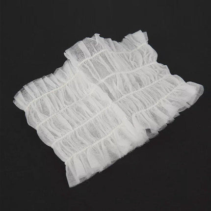 100 Beauty Salon Care Non-woven Hair Band White Edge Band Disposable Hair Net