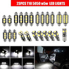 23x Car 12v Led Festoon Interior White Light Bulb 5050 5smd Auto Dome Globe DF - Aimall