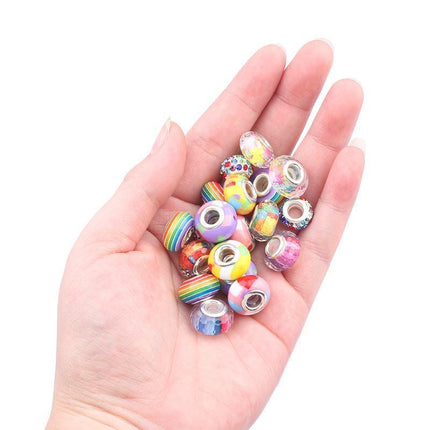 Beads Jewellery Charms Pendant Set DIY Craft Girls Kids Gift Bracelet Making Kit - Aimall