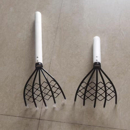 2X Clam Rake Net 5Claw Wood Handle Rake Shell Digging Tool Dig Seafood Tool