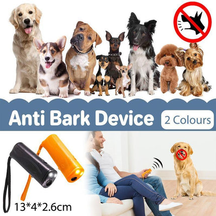 Ultrasonic Dog Barking Control Anti Bark Device Stop Repeller Train Tool Trainer - Aimall