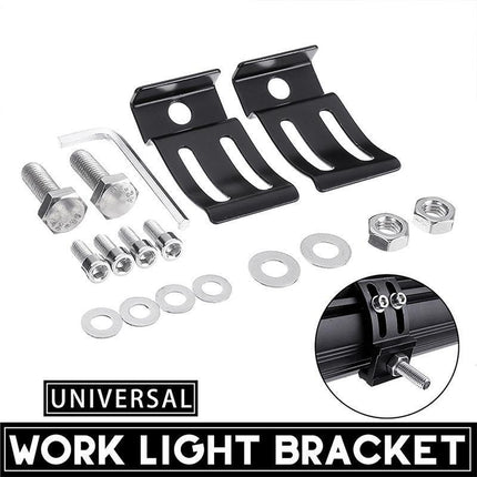 2X Mounting Brackets Rotating Slide Base Mounts AL Alloy For LED Work Light Bar - Aimall