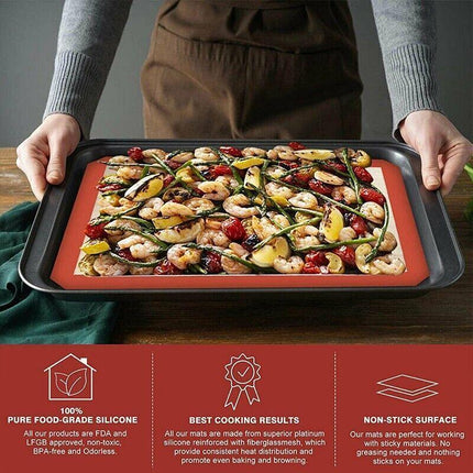 New Non-Stick Silicone Baking Mat Large Scale cake Emarle Silicon Bakeware Dough - Aimall