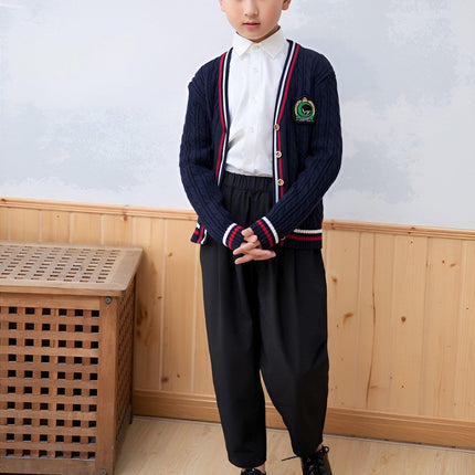 Kids Warm Cardigan Unisex Cozy Knitwear Sweater Boys Girls Fashion Knit - Aimall