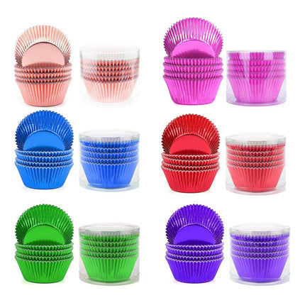 200 Pcs Colored Baking Paper Cupcake Trays Muffin Liners for Party Baking